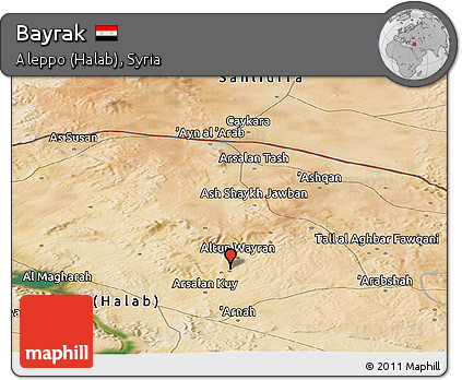 Satellite Panoramic Map of Bayrak