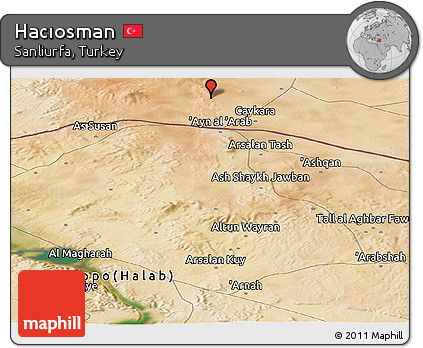 Satellite Panoramic Map of Hacıosman