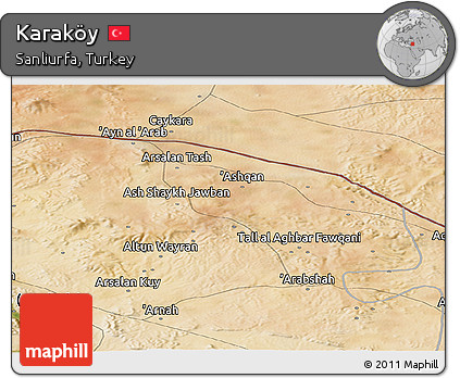 Satellite Panoramic Map of Karaköy