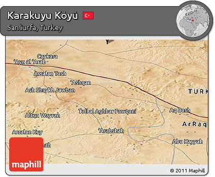 Satellite Panoramic Map of Karakuyu Köyü