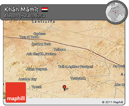 Satellite Panoramic Map of Khān Māmīt