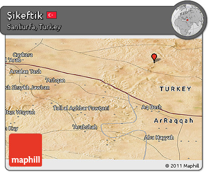 Satellite Panoramic Map of Şikeftik