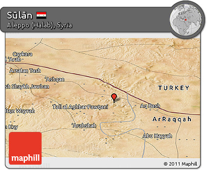 Satellite Panoramic Map of Sūlān