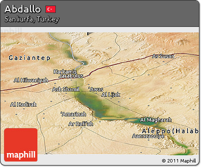 Satellite Panoramic Map of Abdallo