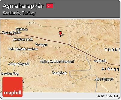 Satellite Panoramic Map of Aşmaharapkâr