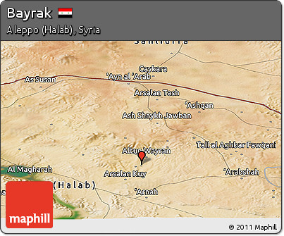 Satellite Panoramic Map of Bayrak