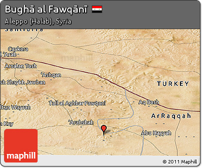 Satellite Panoramic Map of Bughā Al Fawqānī