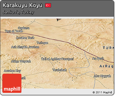 Satellite Panoramic Map of Karakuyu Köyü