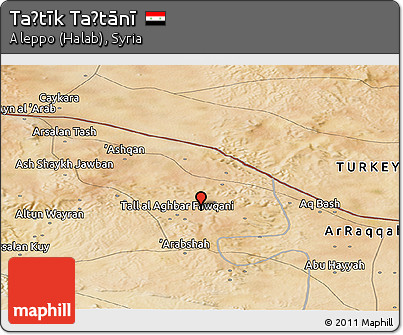 Satellite Panoramic Map of Taḩtīk Taḩtānī
