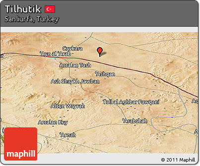 Satellite Panoramic Map of Tilhutik