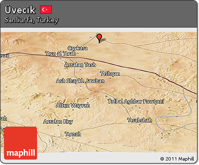 Satellite Panoramic Map of Üvecik