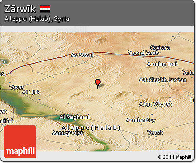 Satellite Panoramic Map of Zārwīk