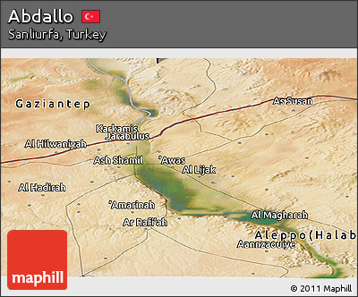 Satellite Panoramic Map of Abdallo