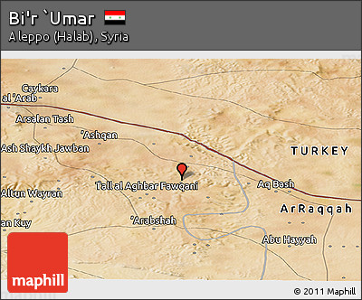 Satellite Panoramic Map of Bi'r `Umar