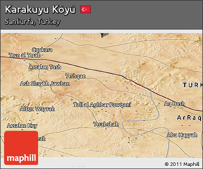 Satellite Panoramic Map of Karakuyu Köyü