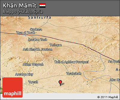Satellite Panoramic Map of Khān Māmīt