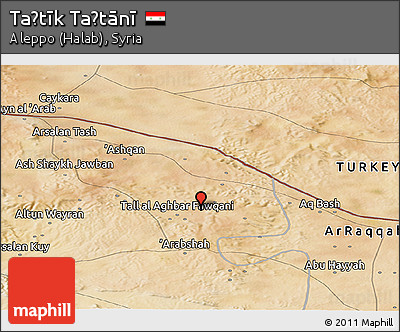 Satellite Panoramic Map of Taḩtīk Taḩtānī