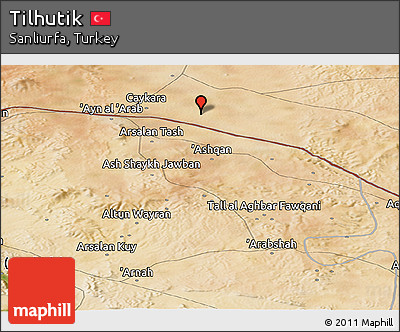 Satellite Panoramic Map of Tilhutik