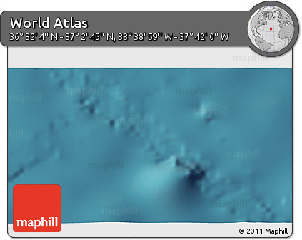 Satellite 3D Map of the Area around 36° 47' 25" N, 38° 10' 29" W