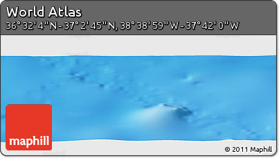 Physical Panoramic Map of the Area around 36° 47' 25" N, 38° 10' 29" W