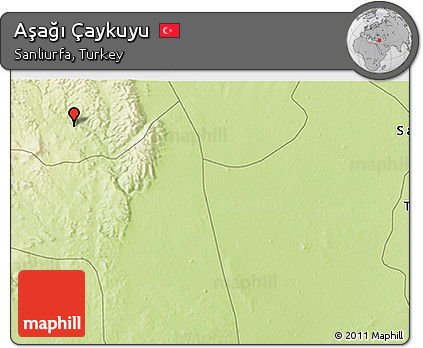 Physical 3D Map of Aşağı Çaykuyu