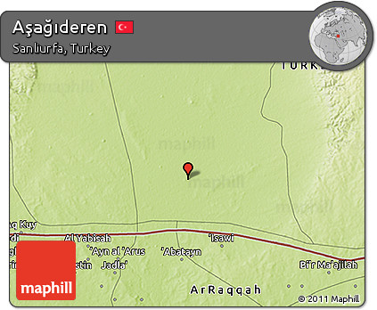 Physical 3D Map of Aşağıderen