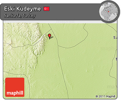 Physical 3D Map of Eski Kudeyme