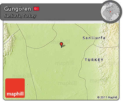 Physical 3D Map of Güngören
