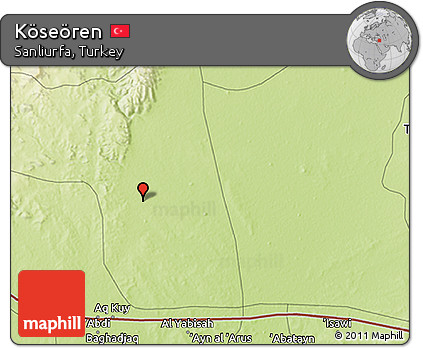 Physical 3D Map of Köseören