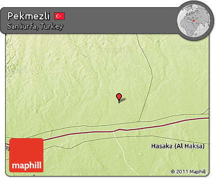Physical 3D Map of Pekmezli