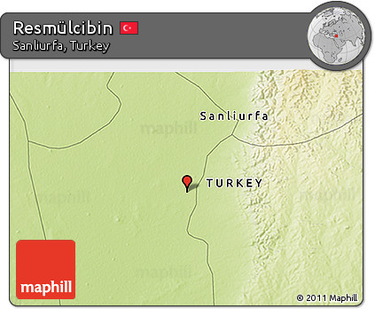 Physical 3D Map of Resmülcibin