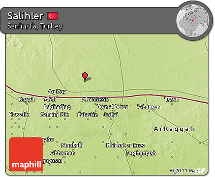 Physical 3D Map of Salihler