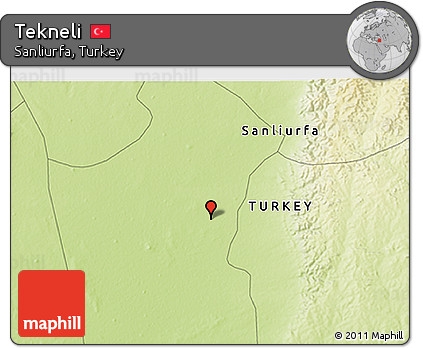 Physical 3D Map of Tekneli