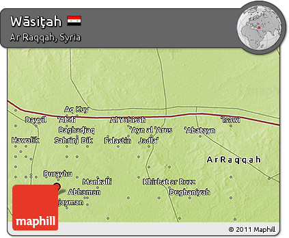 Physical 3D Map of Wāsiţah