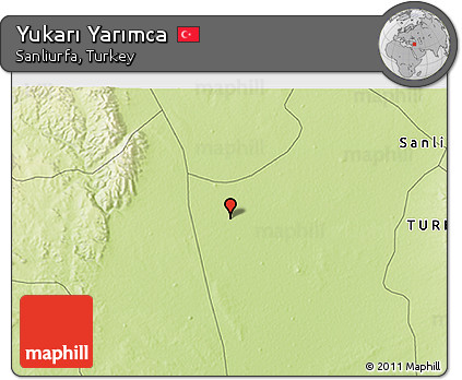 Physical 3D Map of Yukarı Yarımca