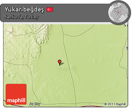 Physical 3D Map of Yukarıbeğdeş