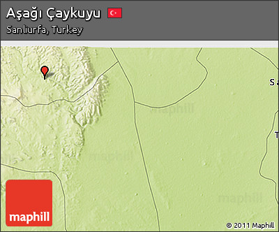 Physical 3D Map of Aşağı Çaykuyu