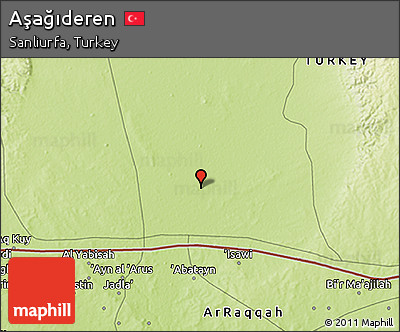 Physical 3D Map of Aşağıderen