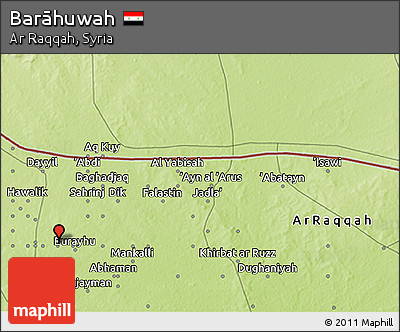 Physical 3D Map of Barāhuwah