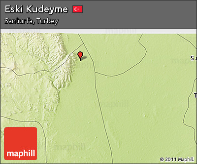 Physical 3D Map of Eski Kudeyme