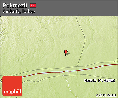 Physical 3D Map of Pekmezli