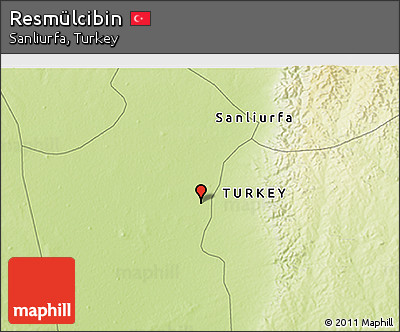 Physical 3D Map of Resmülcibin