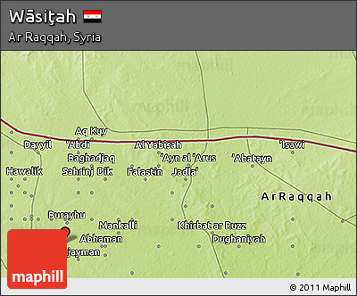 Physical 3D Map of Wāsiţah