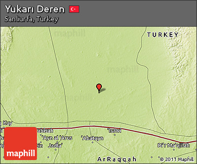 Physical 3D Map of Yukarı Deren