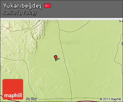 Physical 3D Map of Yukarıbeğdeş
