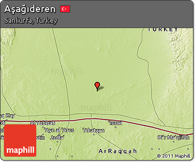 Physical 3D Map of Aşağıderen