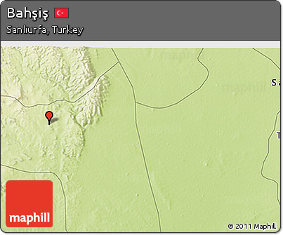 Physical 3D Map of Bahşiş