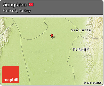 Physical 3D Map of Güngören
