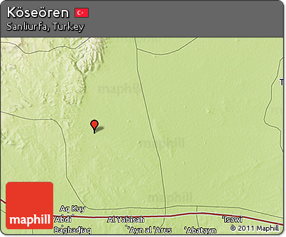 Physical 3D Map of Köseören