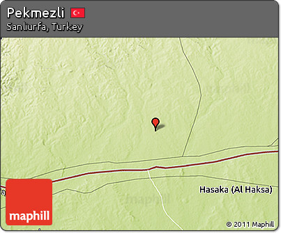 Physical 3D Map of Pekmezli